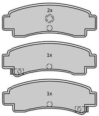 FREMAX Комплект тормозных колодок, дисковый тормоз FBP-1768