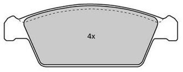 FREMAX stabdžių trinkelių rinkinys, diskinis stabdys FBP-1777