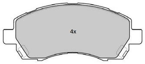 FREMAX Комплект тормозных колодок, дисковый тормоз FBP-1779