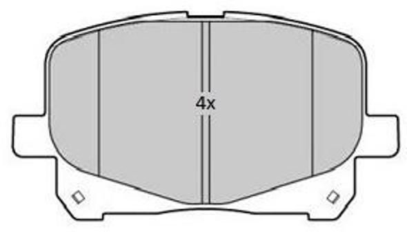 FREMAX Комплект тормозных колодок, дисковый тормоз FBP-1789