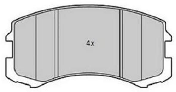 FREMAX Комплект тормозных колодок, дисковый тормоз FBP-1794