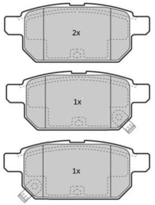 FREMAX Комплект тормозных колодок, дисковый тормоз FBP-1856