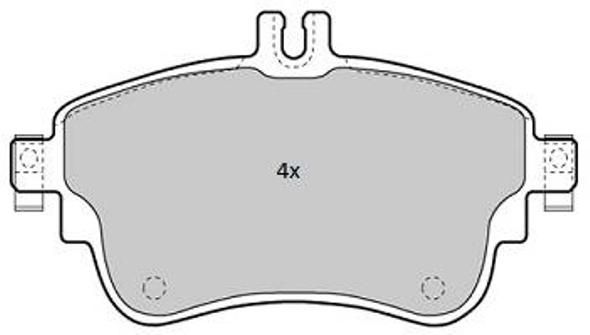 FREMAX Комплект тормозных колодок, дисковый тормоз FBP-1881