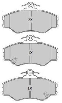FREMAX Комплект тормозных колодок, дисковый тормоз FBP-1908
