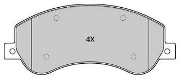 FREMAX Комплект тормозных колодок, дисковый тормоз FBP-1909