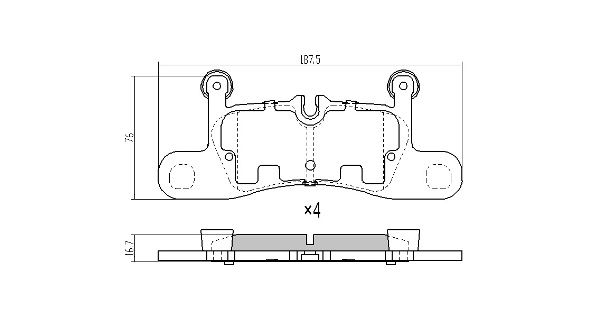 FREMAX Комплект тормозных колодок, дисковый тормоз FBP-1916