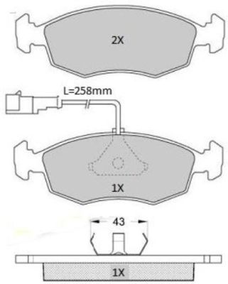 FREMAX Комплект тормозных колодок, дисковый тормоз FBP-1920