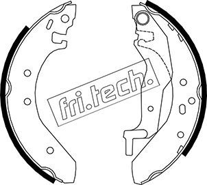 FRI.TECH. Комплект тормозных колодок 1007.017