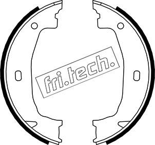 FRI.TECH. Комплект тормозных колодок, стояночная тормозная с 1019.028