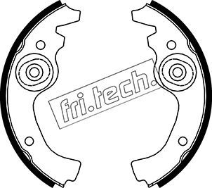 FRI.TECH. stabdžių trinkelių komplektas 1034.038