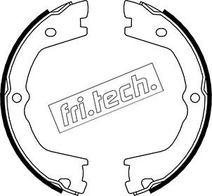 FRI.TECH. stabdžių trinkelių komplektas, stovėjimo stabdis 1034.110