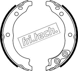 FRI.TECH. stabdžių trinkelių komplektas, stovėjimo stabdis 1034.113K