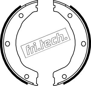 FRI.TECH. Комплект тормозных колодок, стояночная тормозная с 1040.158