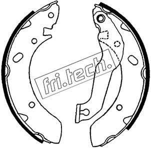 FRI.TECH. stabdžių trinkelių komplektas 1046.201