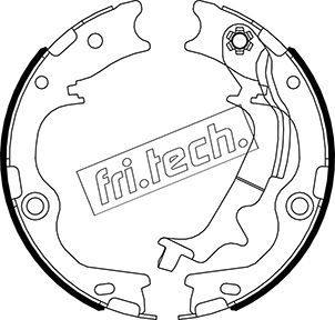 FRI.TECH. stabdžių trinkelių komplektas, stovėjimo stabdis 1046.231