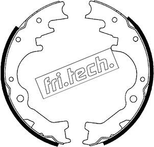 FRI.TECH. stabdžių trinkelių komplektas 1049.142