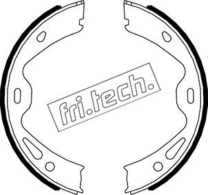 FRI.TECH. stabdžių trinkelių komplektas, stovėjimo stabdis 1083.005