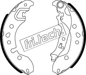 FRI.TECH. stabdžių trinkelių komplektas 1088.245