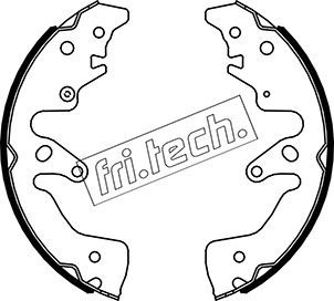 FRI.TECH. stabdžių trinkelių komplektas 1110.340