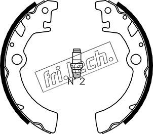 FRI.TECH. Комплект тормозных колодок 1111.242