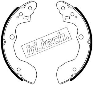 FRI.TECH. stabdžių trinkelių komplektas 1111.257