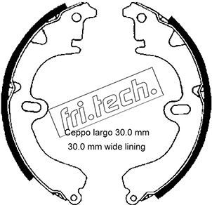 FRI.TECH. Комплект тормозных колодок 1115.274