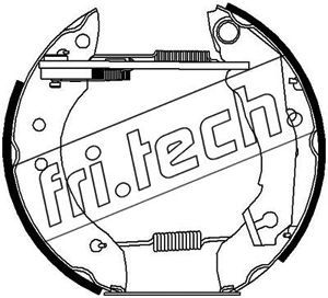 FRI.TECH. stabdžių trinkelių komplektas 16005