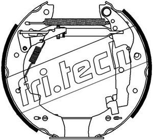 FRI.TECH. stabdžių trinkelių komplektas 16019