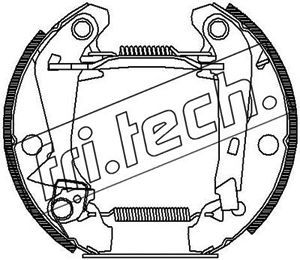 FRI.TECH. Комплект тормозных колодок 16025