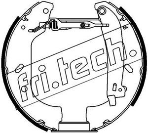 FRI.TECH. stabdžių trinkelių komplektas 16102