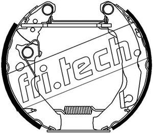 FRI.TECH. stabdžių trinkelių komplektas 16136