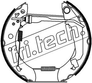 FRI.TECH. Комплект тормозных колодок 16212