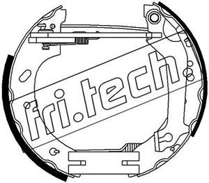 FRI.TECH. stabdžių trinkelių komplektas 16272