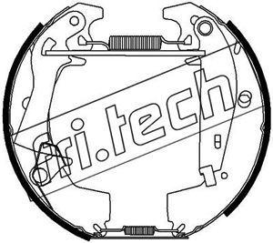 FRI.TECH. stabdžių trinkelių komplektas 16336