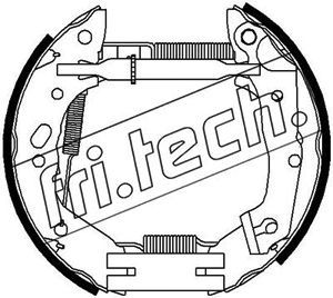 FRI.TECH. stabdžių trinkelių komplektas 16362