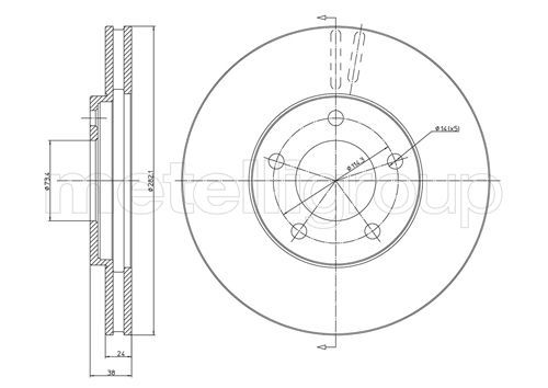 FRI.TECH. Тормозной диск BD0361