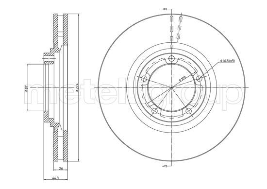 FRI.TECH. Тормозной диск BD1016