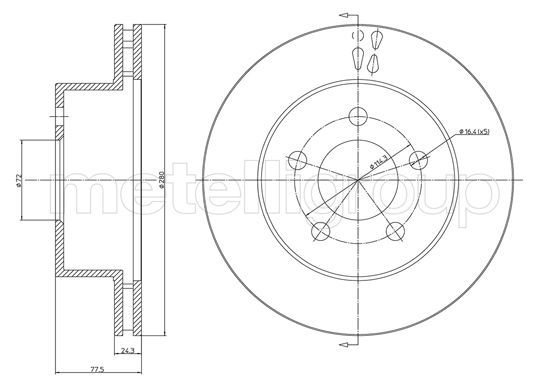 FRI.TECH. Тормозной диск BD1024