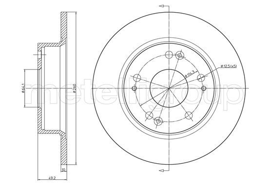 FRI.TECH. Тормозной диск BD1104