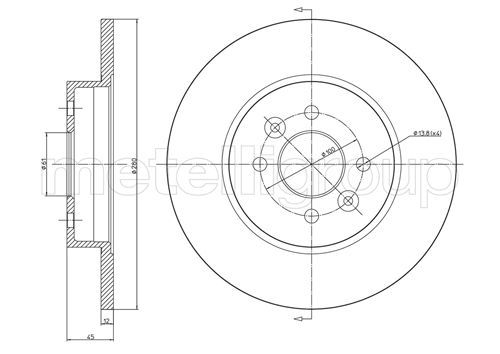 FRI.TECH. Тормозной диск BD1143