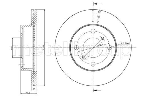 FRI.TECH. Тормозной диск BD1168