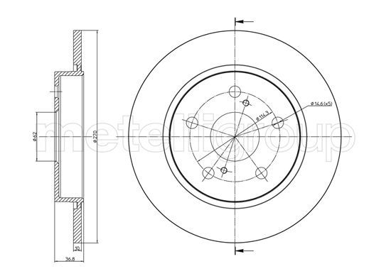 FRI.TECH. Тормозной диск BD1180