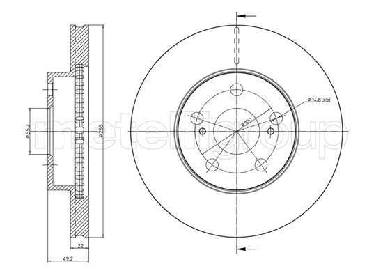 FRI.TECH. Тормозной диск BD1257