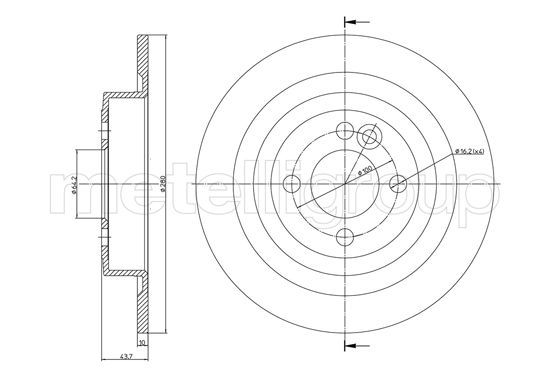 FRI.TECH. Тормозной диск BD1418