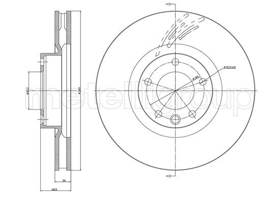 FRI.TECH. Тормозной диск BD1447