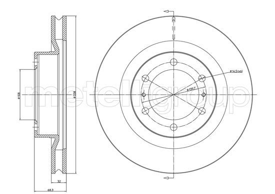 FRI.TECH. Тормозной диск BD1464