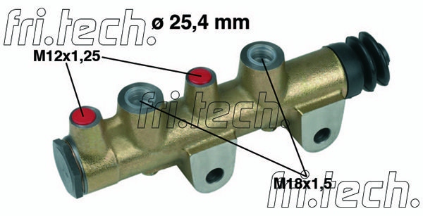 FRI.TECH. pagrindinis cilindras, stabdžiai PF027