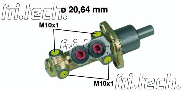 FRI.TECH. pagrindinis cilindras, stabdžiai PF041