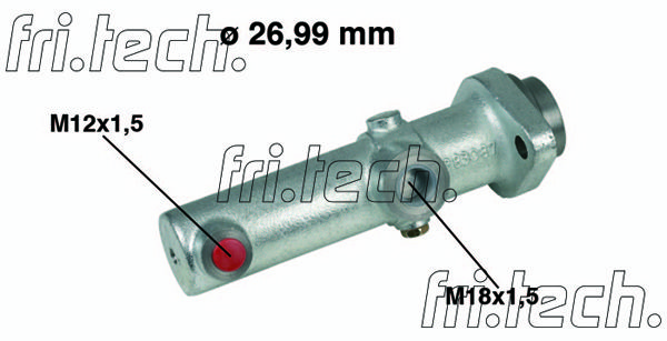 FRI.TECH. pagrindinis cilindras, stabdžiai PF137