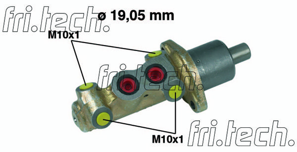 FRI.TECH. pagrindinis cilindras, stabdžiai PF200